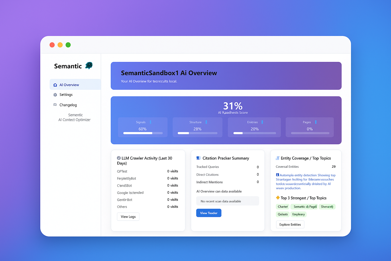 Semantic Plugin Dashboard